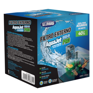 Foto 4 | Filtro Externo AquaJet Slim 40 Pro Lomas FL8881 color Gris para Pecera o Acuario de Hasta 40 L