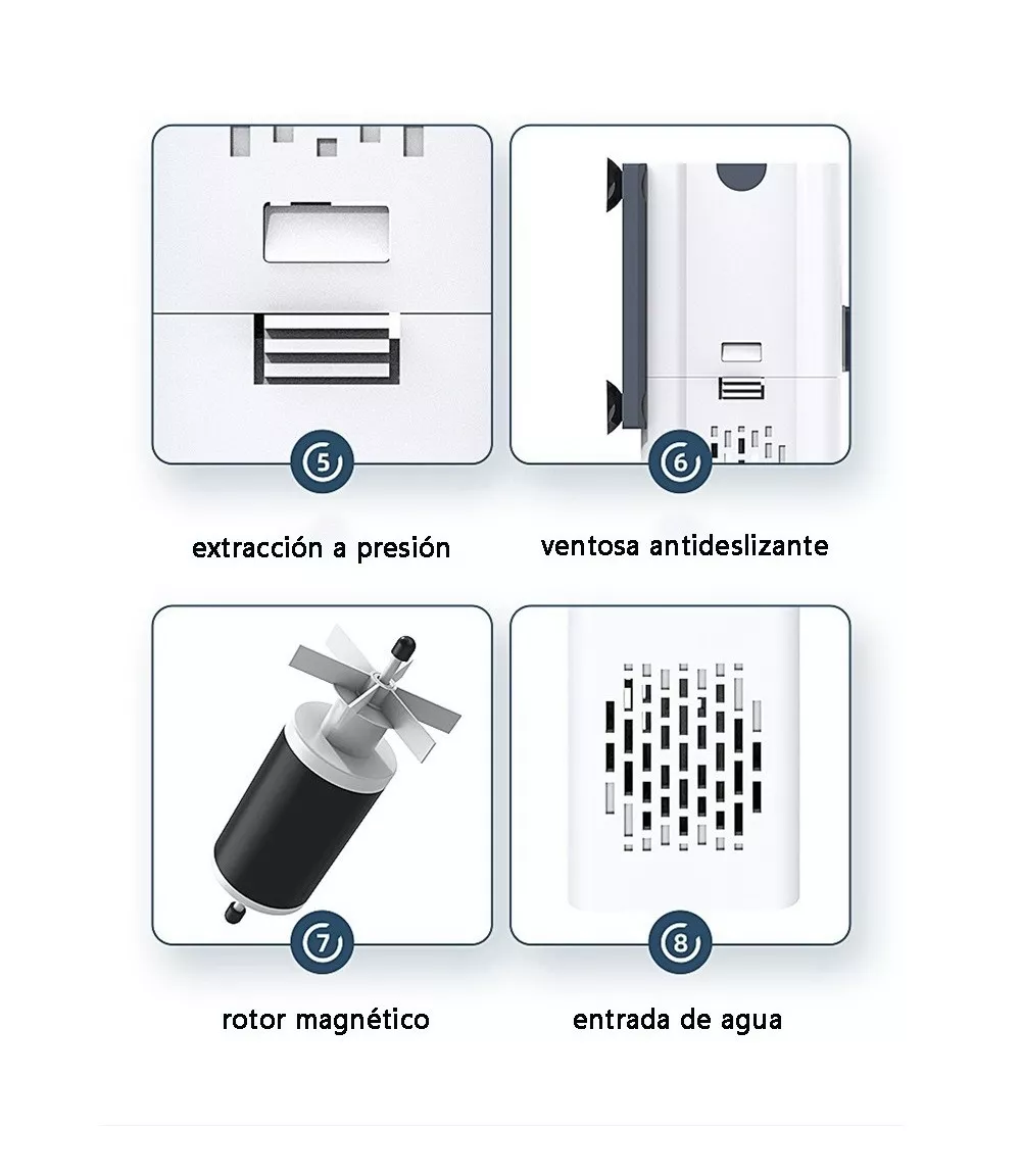 Foto 4 pulgar | Filtro Interno para Pecera BELUG Hasta 350 Litros Acuario 1000l/h Blanco