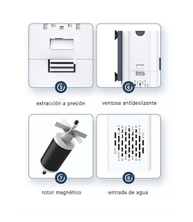 Foto 3 | Filtro Interno para Pecera BELUG Hasta 350 Litros Acuario 1000l/h Blanco