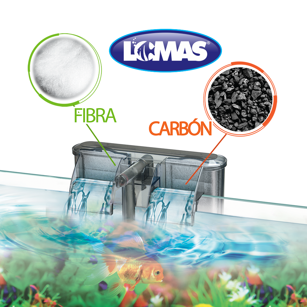 Foto 2 | Fibra Carbón Activado Vegetal para Acuario Lomas Elimina Cloro
