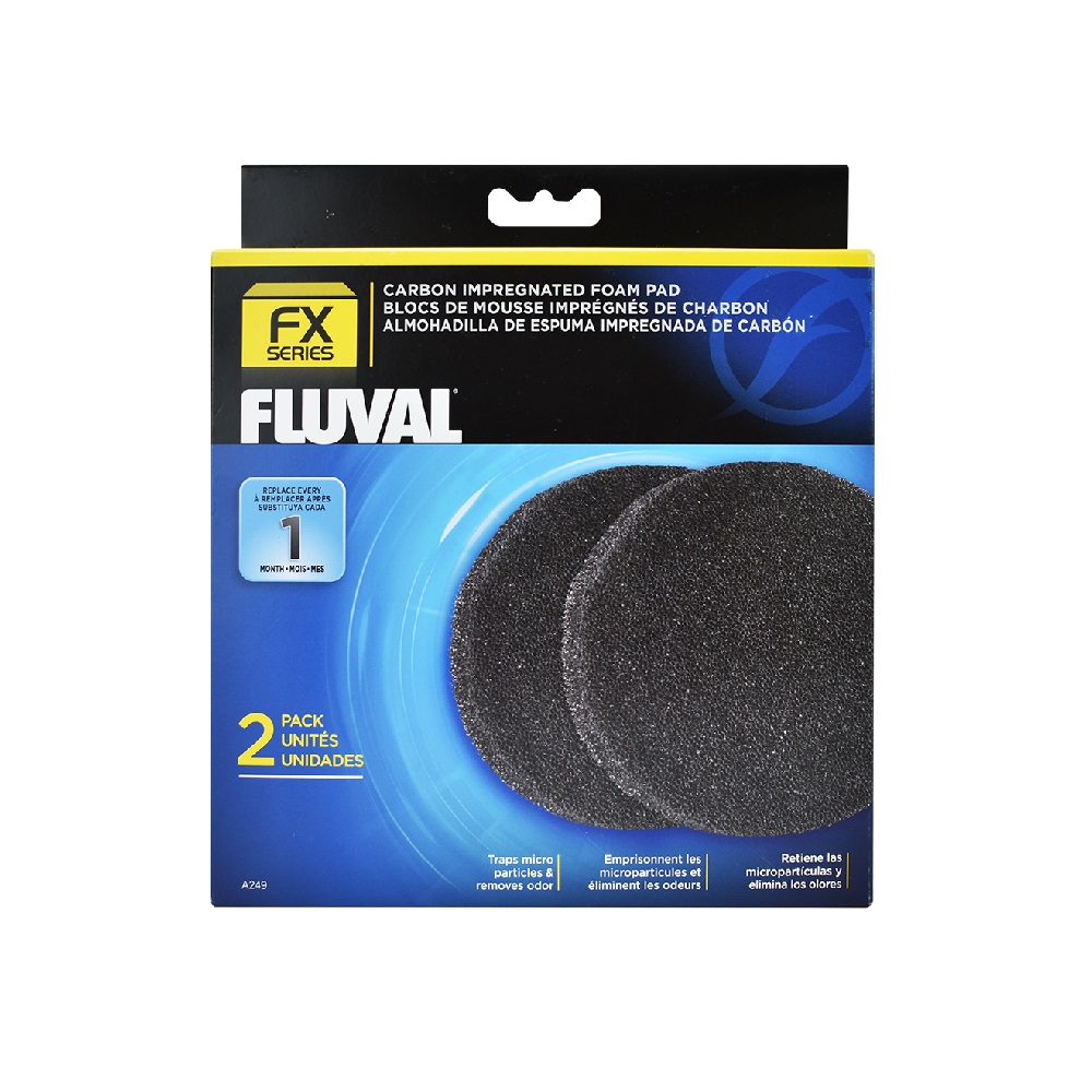 Foto 1 | Almohadilla de Espuma Fluval Impregnada de Carbón 2 Piezas