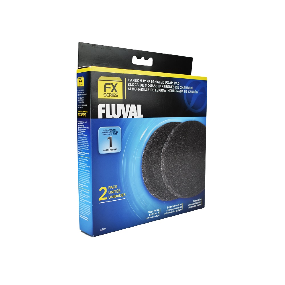 Foto 3 pulgar | Almohadilla de Espuma Fluval Impregnada de Carbón 2 Piezas