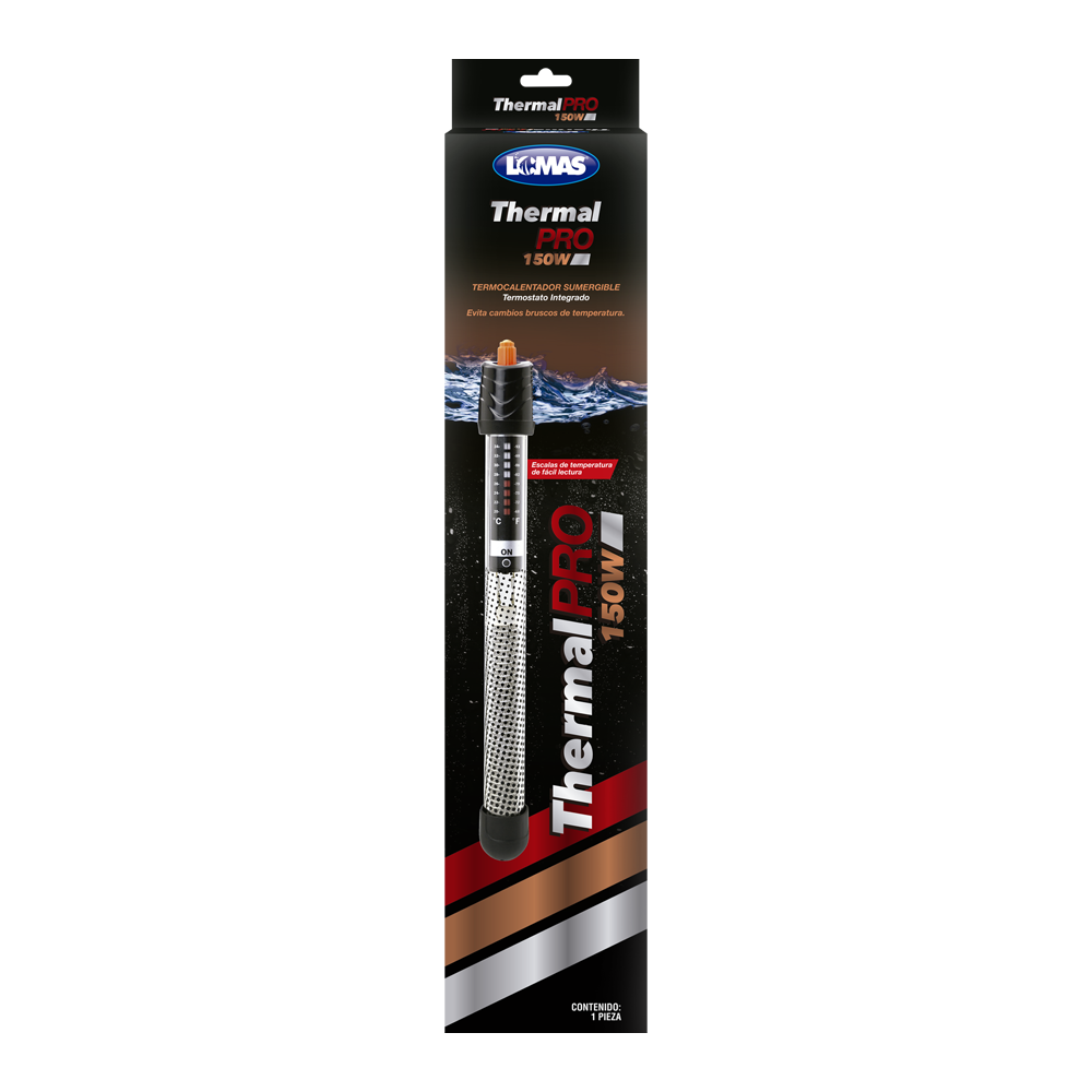 Foto 4 pulgar | Calentador Sumergible Lomas Thermalpro con Termostato para Peceras Y/o Acuarios De 150 Watts