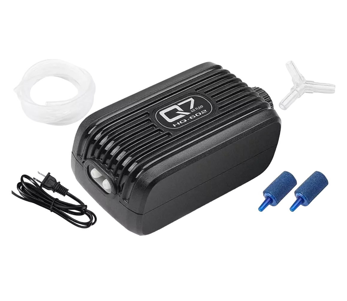 Foto 2 pulgar | Bomba De Aire Oxigeno Acuario 300l Para Pecera Y 2 M Tubo 3w Negro