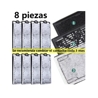 Foto 4 | Cartuchos De Carbón Activado Para Filtro De Pecera Eo Safe Imports Esi-15308 Gris
