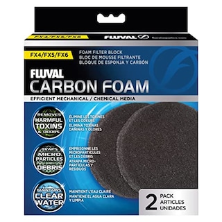 Foto 1 | Medio Filtrante Para Acuarios Fluval Fx, Espuma De Carbono, Paquete De 2 Unidades, A249 - Venta Internacional.