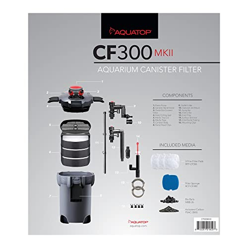 Foto 2 | Filtro De Cartucho Aquatop Cf-300mkii 1000l/h Para Tanque De 280l - Venta Internacional.