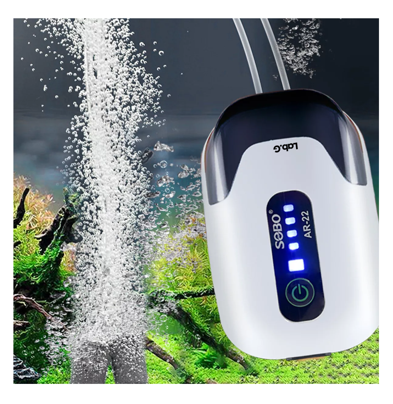 Foto 4 pulgar | Oxigenador Recargable Usb De Doble Salida para Pecera