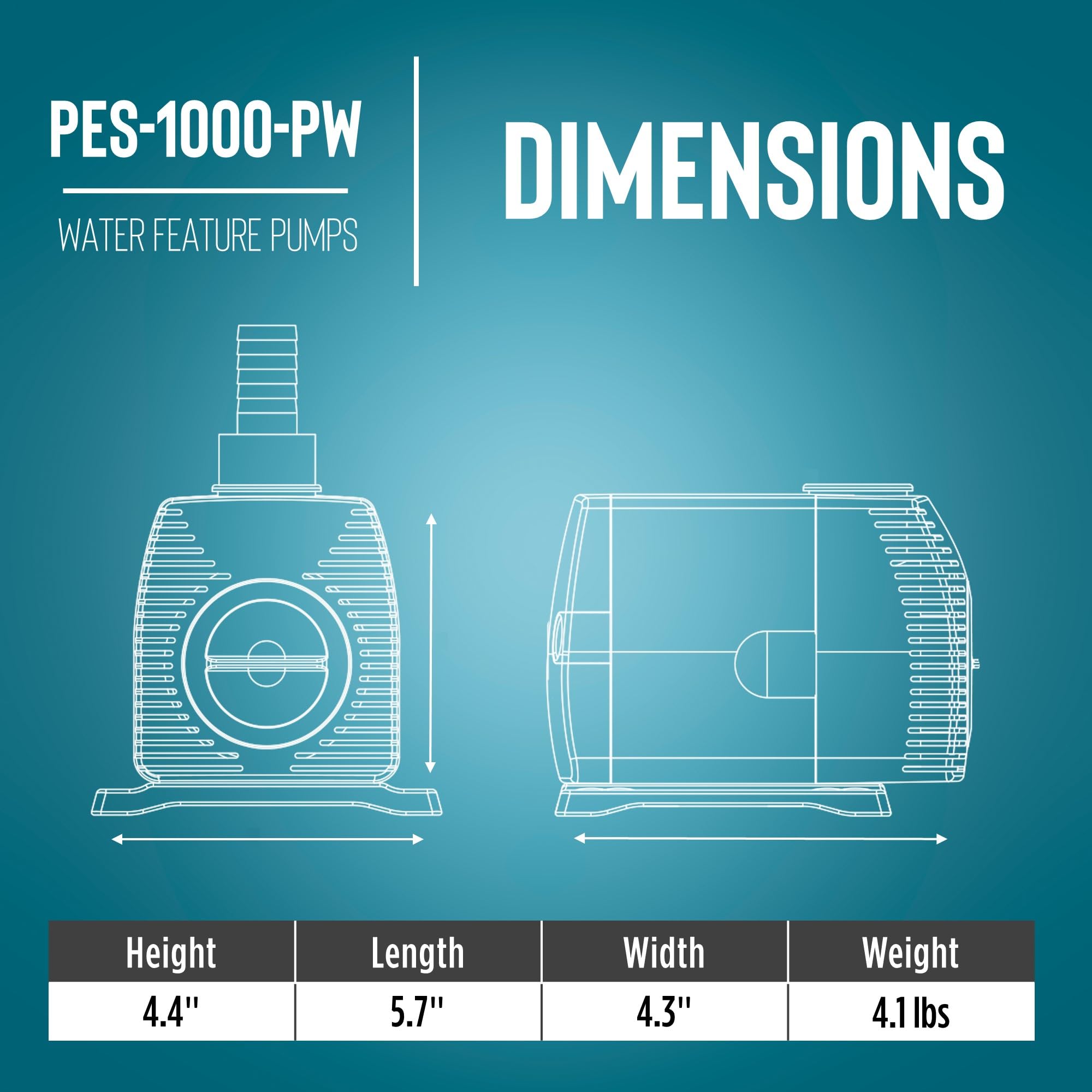 Foto 4 pulgar | Bomba Para Fuente O Estanque Little Giant Pes-1000-pw 115v 1150gph - Venta Internacional.