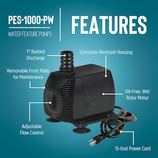 Foto 4 | Bomba Para Fuente O Estanque Little Giant Pes-1000-pw 115v 1150gph - Venta Internacional.