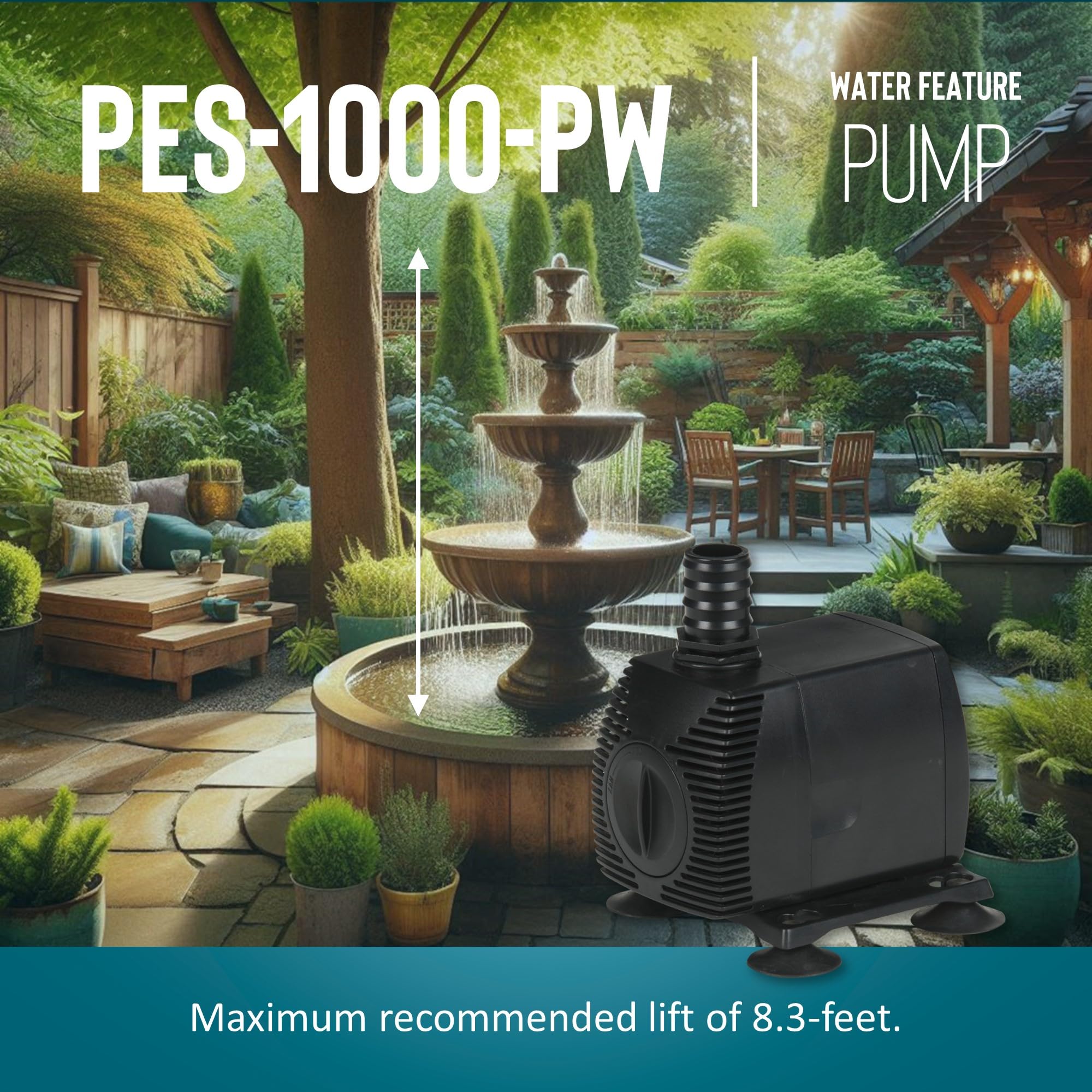 Foto 6 pulgar | Bomba Para Fuente O Estanque Little Giant Pes-1000-pw 115v 1150gph - Venta Internacional.