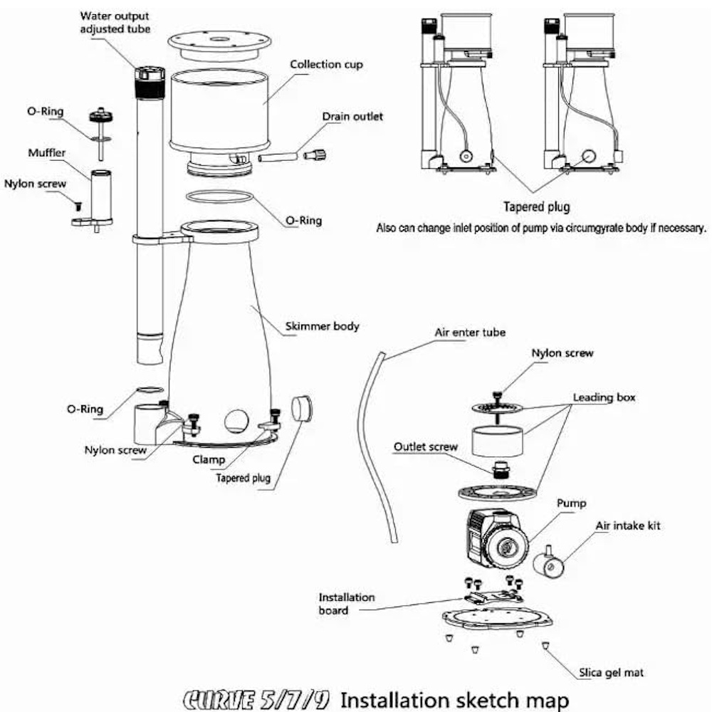 Foto 4 pulgar | Skimmer Interno Acuario 300 A 500 L Curve A5 Bubble Magus