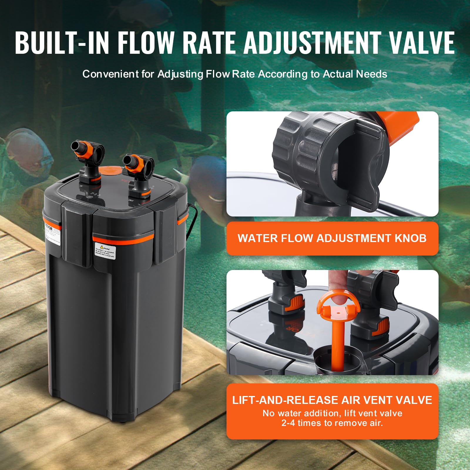 Foto 5 pulgar | Filtro De Acuario Vevor 850l/h 10w 35-55 Galones Con Uv 225gph - Venta Internacional.