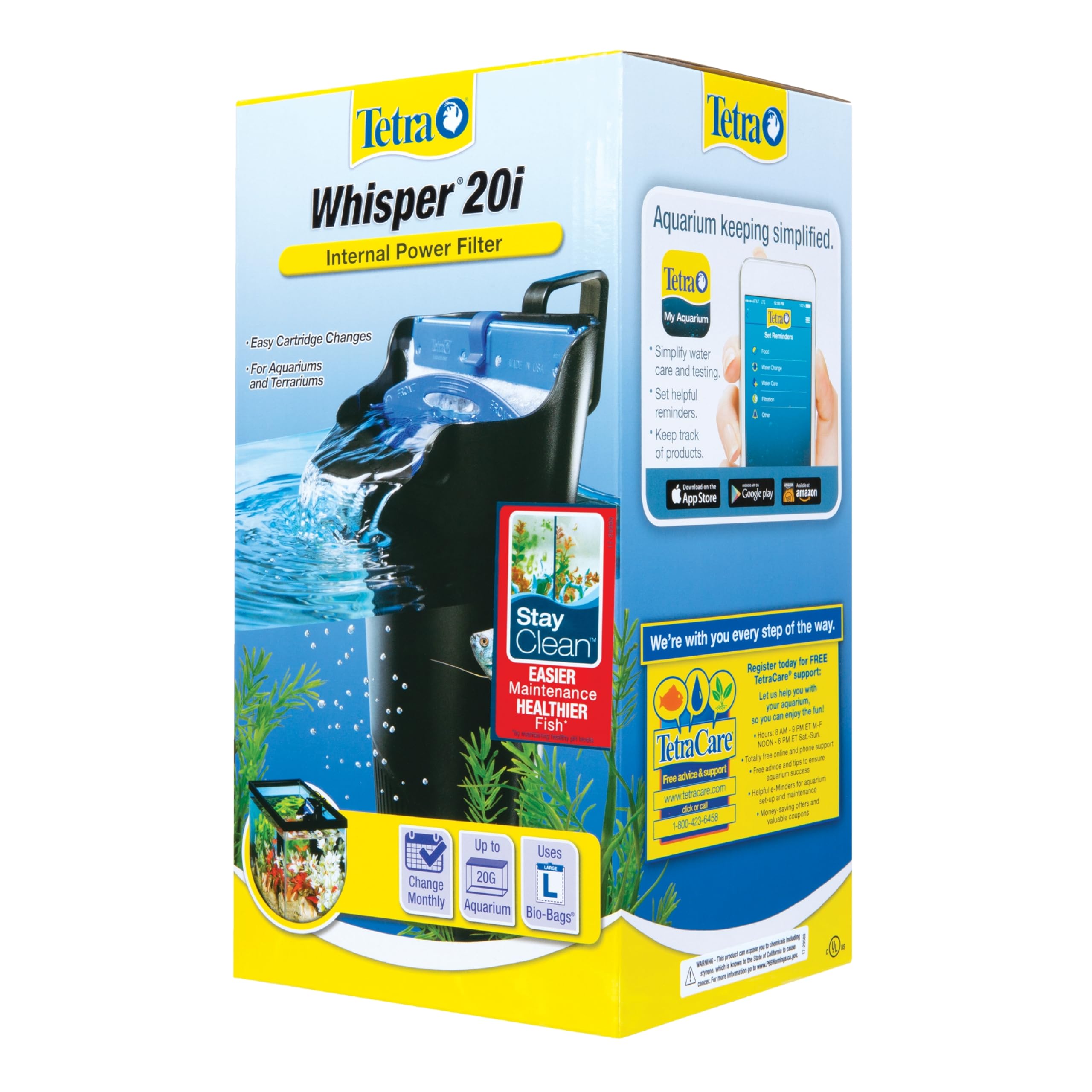 Foto 5 pulgar | Filtro Interno Tetra Whisper 20i Para 40 A 110 Litros - Venta Internacional.