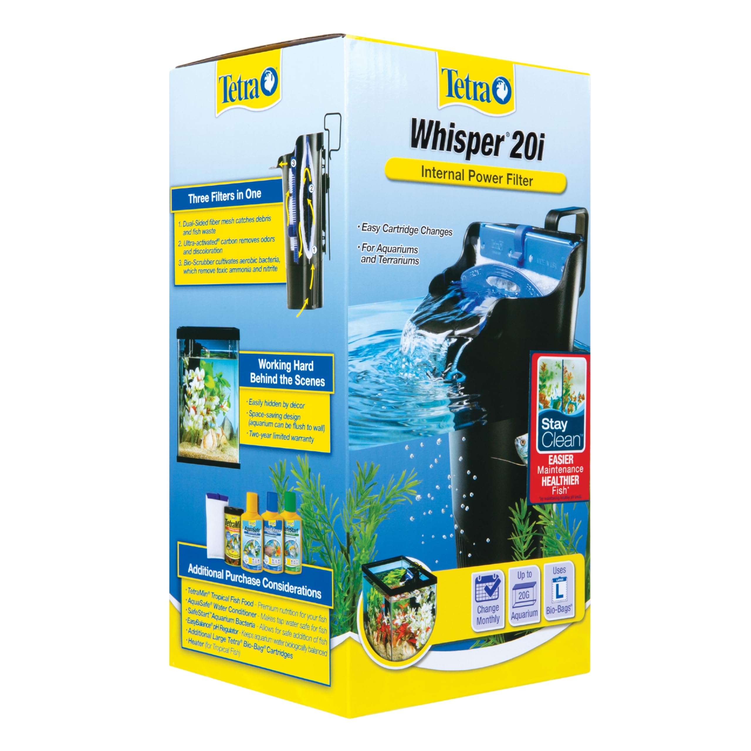 Foto 6 pulgar | Filtro Interno Tetra Whisper 20i Para 40 A 110 Litros - Venta Internacional.