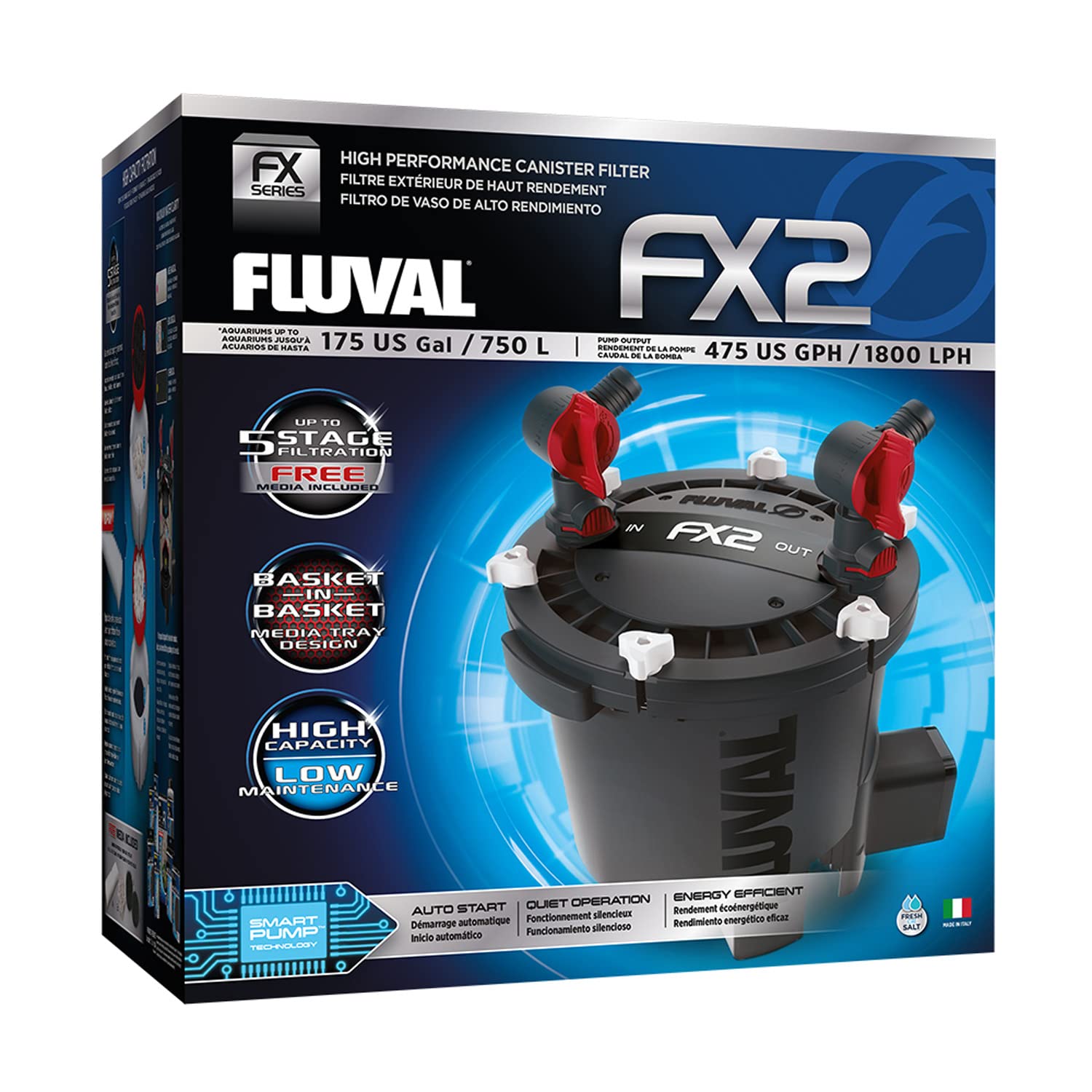 Foto 1 | Filtro Canister Aquarium Fluval Fx2 De Alto Rendimiento - Venta Internacional.