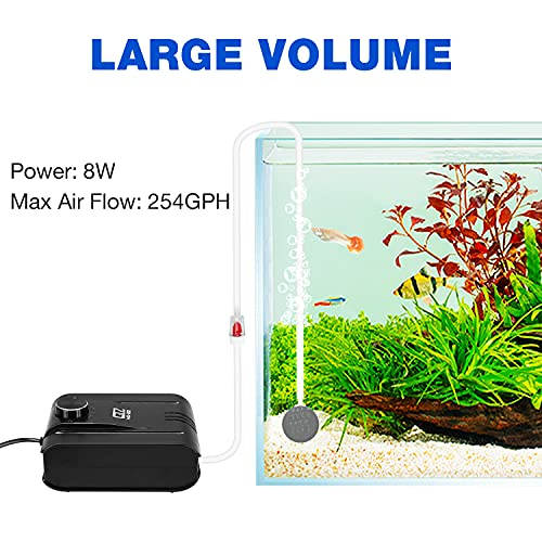 Foto 3 pulgar | Bomba De Aire Para Acuario Lychee 254gph, 8 W, 4 Salidas, Para Peces T De 1135 Litros - Venta Internacional.