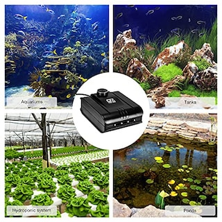 Foto 6 | Bomba De Aire Para Acuario Lychee 254gph, 8 W, 4 Salidas, Para Peces T De 1135 Litros - Venta Internacional.