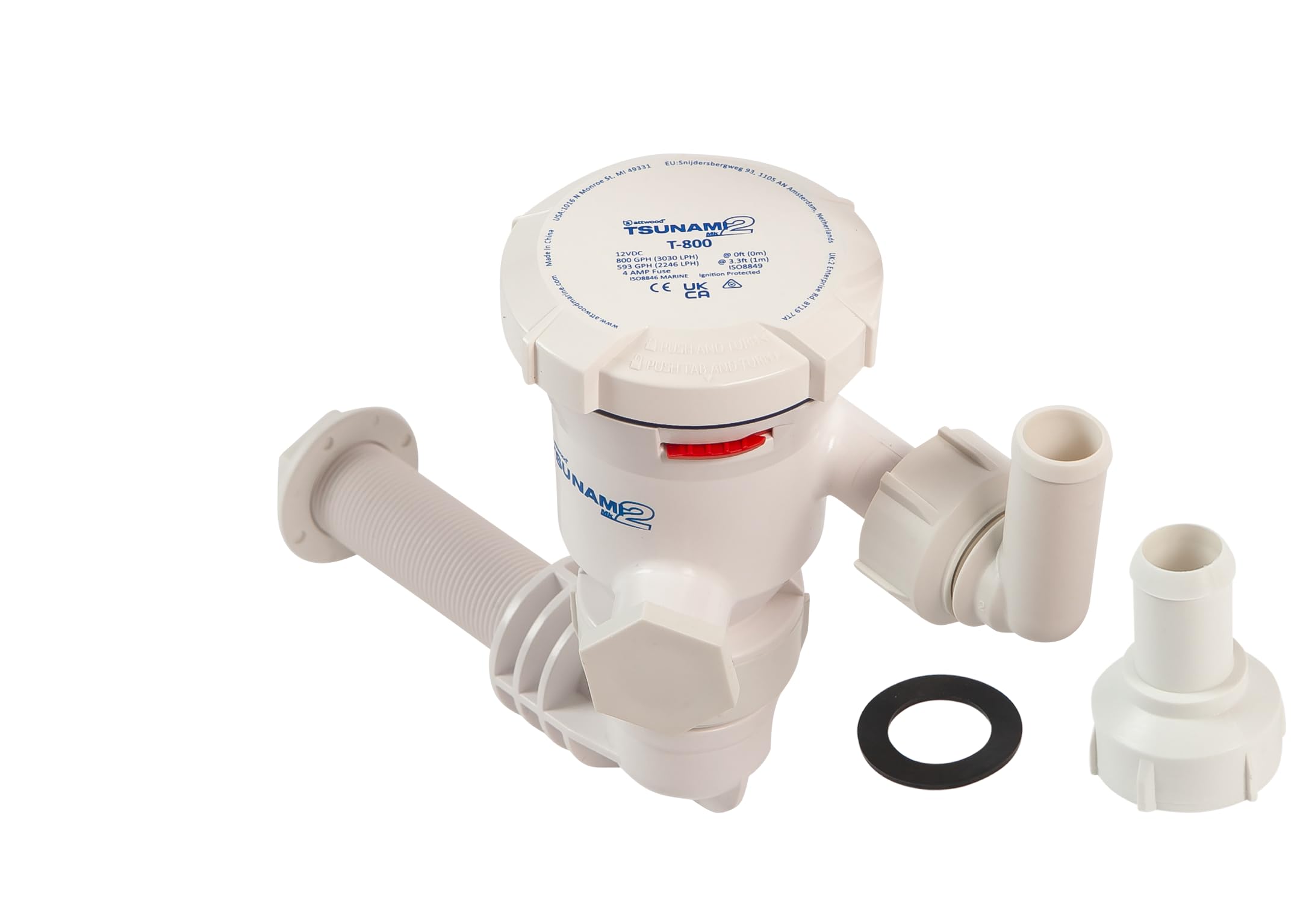 Foto 2 pulgar | Aireador Attwood Tsunami Mk2 800 Gph T800 Codo 90 Grados - Venta Internacional.