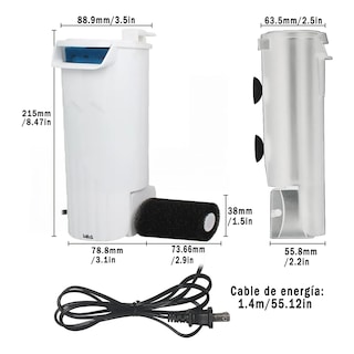 Foto 2 | Filtros Para Peceras Lab.gacuario Blanco 3pz