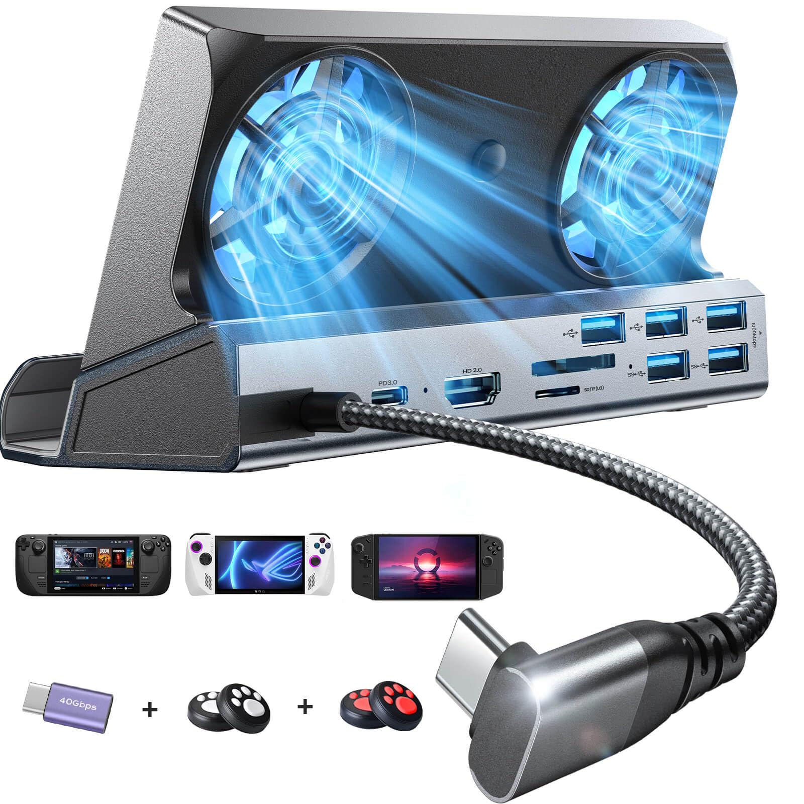 Venta Internacional - Estación De Acoplamiento Lisen 13 En 1 Para Steam Deck Oled&rog Ally&l