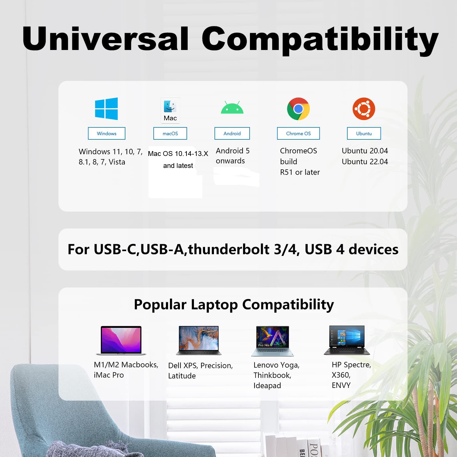 Foto 5 pulgar | Venta Internacional - Estación De Acoplamiento Wavlink Usb Para Portátil Con Dos Monitores Hdmi Mac/wi