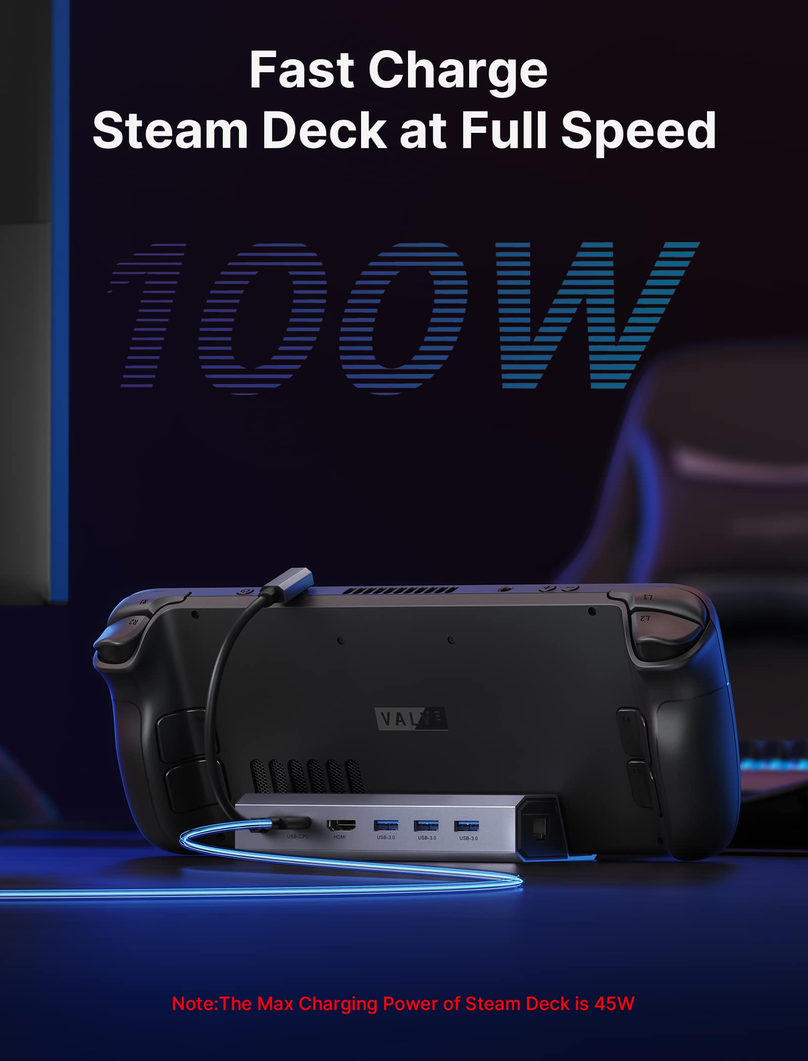 Foto 7 pulgar | Estación De Acoplamiento Jsaux 6 En 1 Para Steam Deck Con Hdmi 4k @60hz - Venta Internacional.