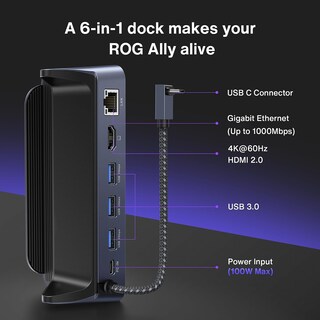 Foto 7 | Estación De Acoplamiento Ivanky Steam Deck Dock 6 En 1 Hdmi 4k @60hz - Venta Internacional.
