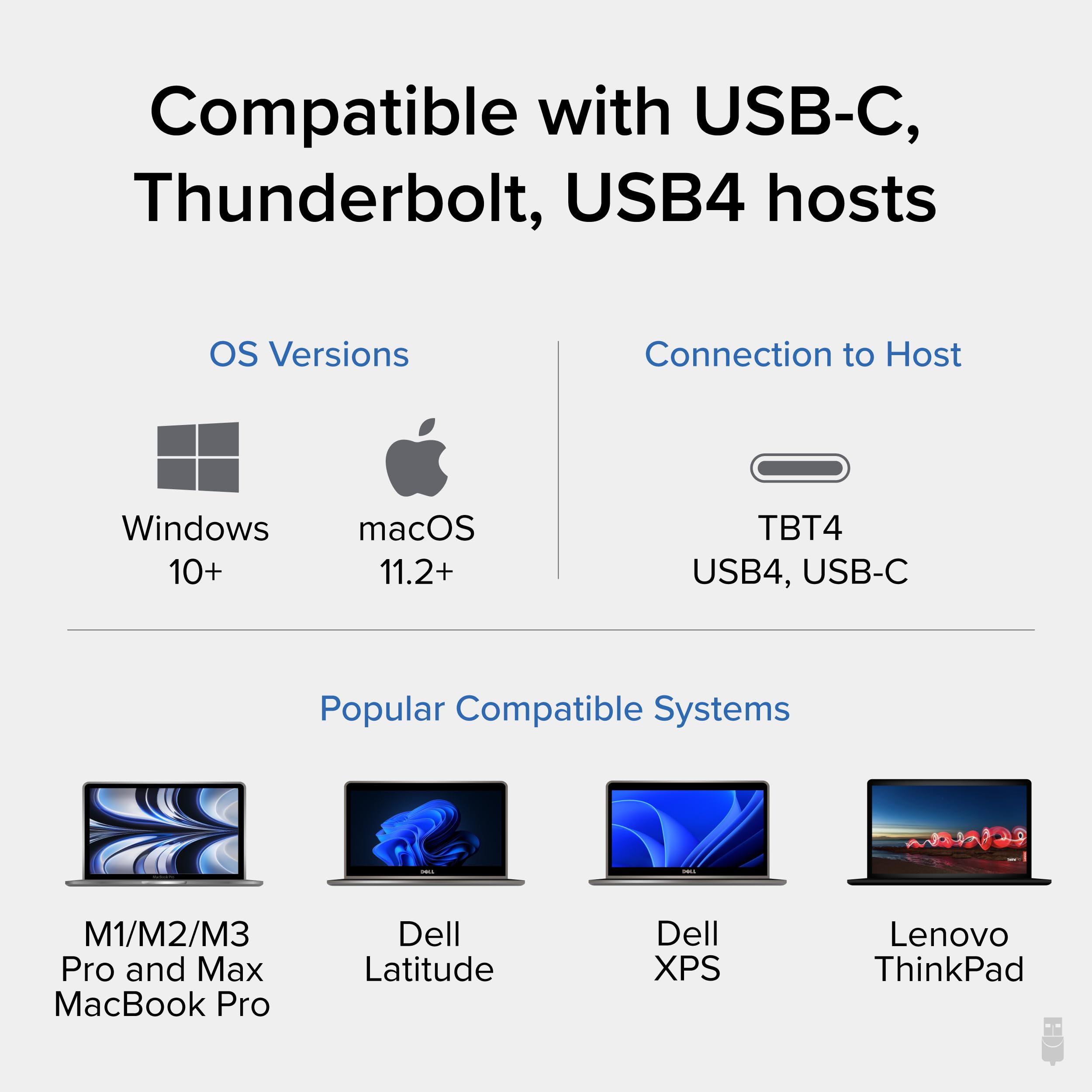 Foto 5 | Estación De Acoplamiento Thunderbolt 4 Tbt4-ud5 Con Carga De 100 W - Venta Internacional.