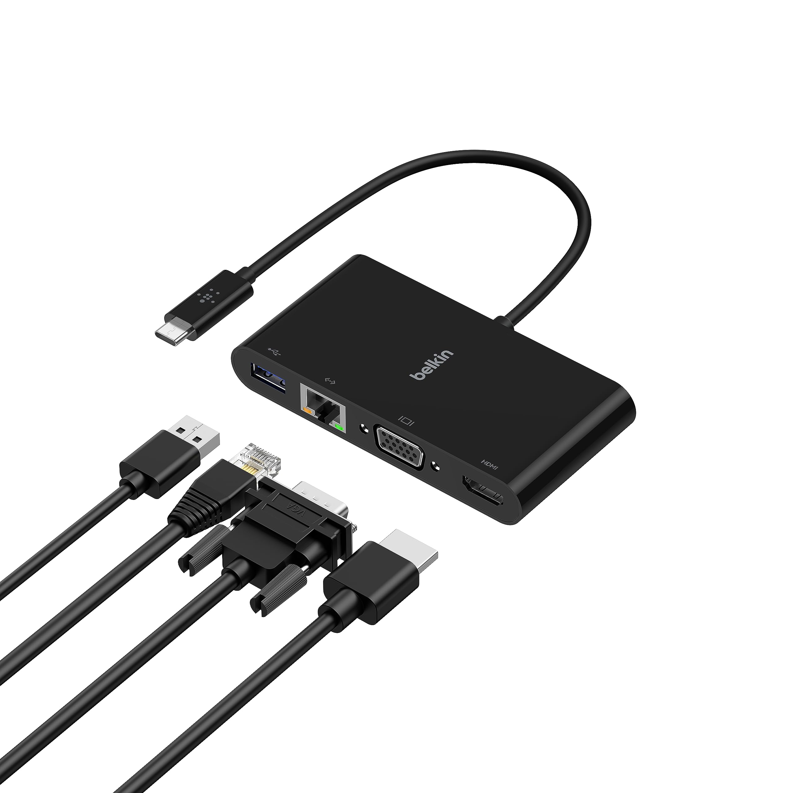 Foto 2 pulgar | Hub Usb-c Estación De Acoplamiento Multipuerto 4 En 1 De Belkin Con Ethernet - Venta Internacional.