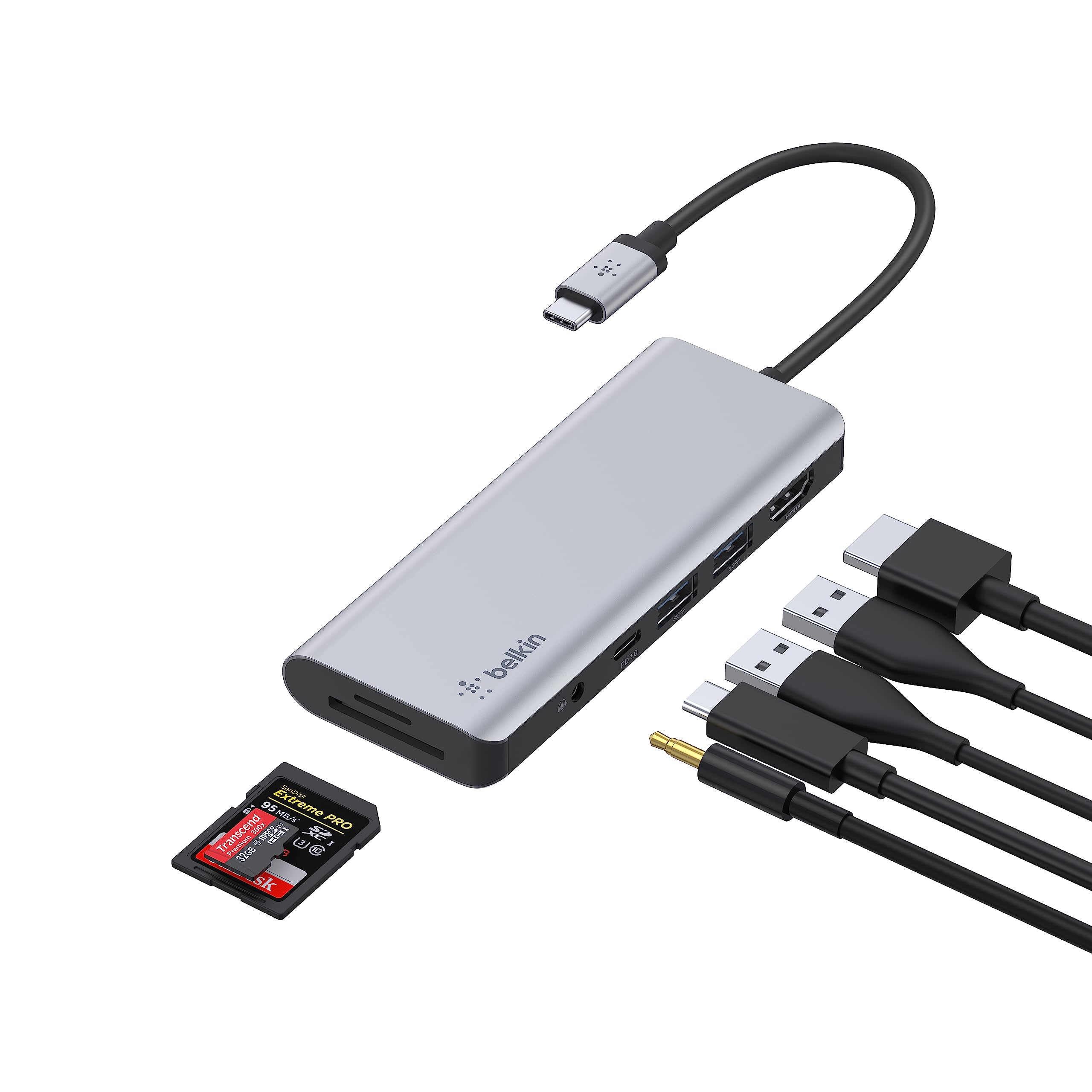 Foto 2 pulgar | Hub Usb-c Estación De Acoplamiento Multipuerto 7 En 1 Belkin De 85 W Pd - Venta Internacional.