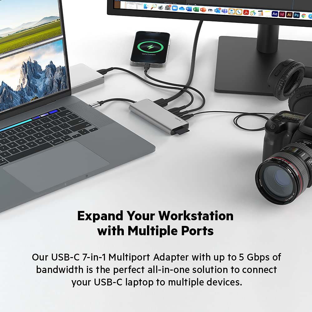 Foto 6 pulgar | Hub Usb-c Estación De Acoplamiento Multipuerto 7 En 1 Belkin De 85 W Pd - Venta Internacional.