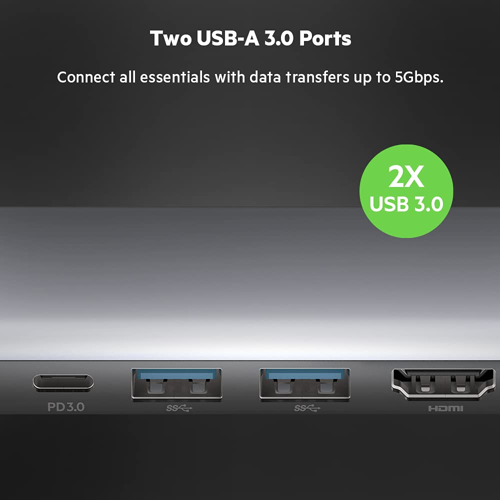 Foto 7 pulgar | Hub Usb-c Estación De Acoplamiento Multipuerto 7 En 1 Belkin De 85 W Pd - Venta Internacional.