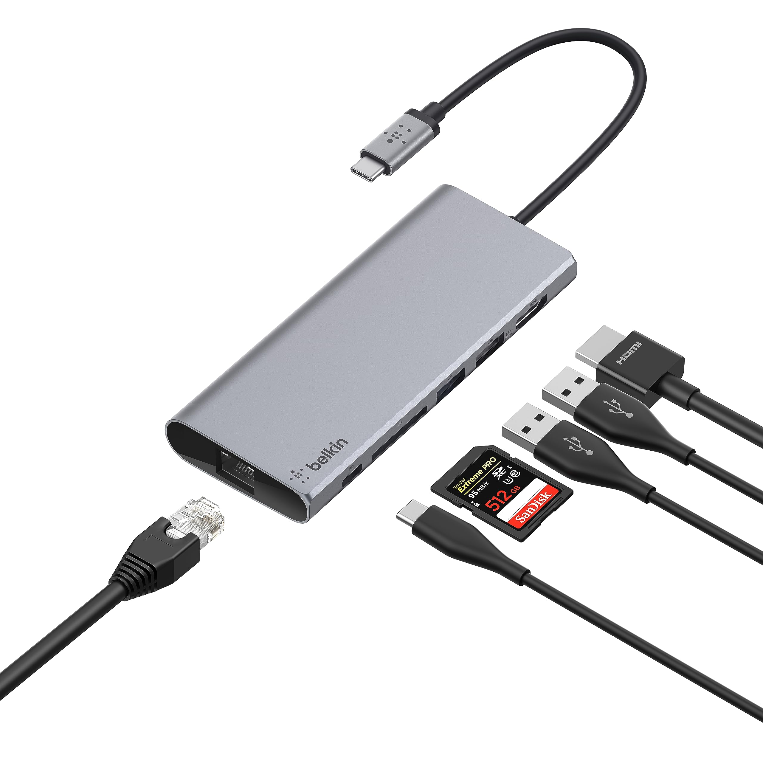 Foto 2 pulgar | Hub Usb-c Estación De Acoplamiento Multipuerto 5 En 1 De Belkin De 60 W - Venta Internacional.
