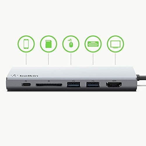 Foto 6 pulgar | Hub Usb-c Estación De Acoplamiento Multipuerto 5 En 1 De Belkin De 60 W - Venta Internacional.