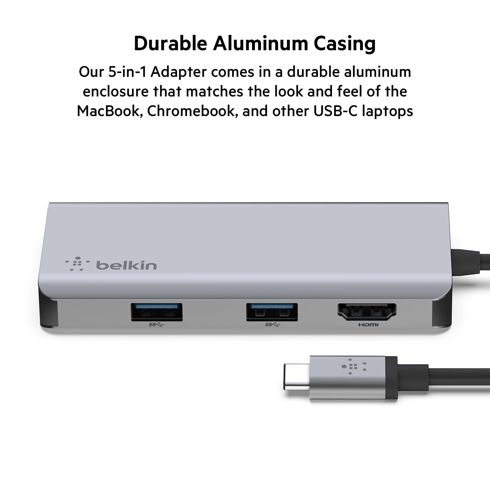 Foto 4 pulgar | Estación De Acoplamiento Multipuerto 5 En 1 Con Hub Usb-c De Belkin Con Hdmi 4k - Venta Internacional.