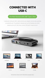 Foto 4 | Estación De Acoplamiento Multipuerto 5 En 1 De Belkin Con Hub Usb C De 1000 W - Venta Internacional.