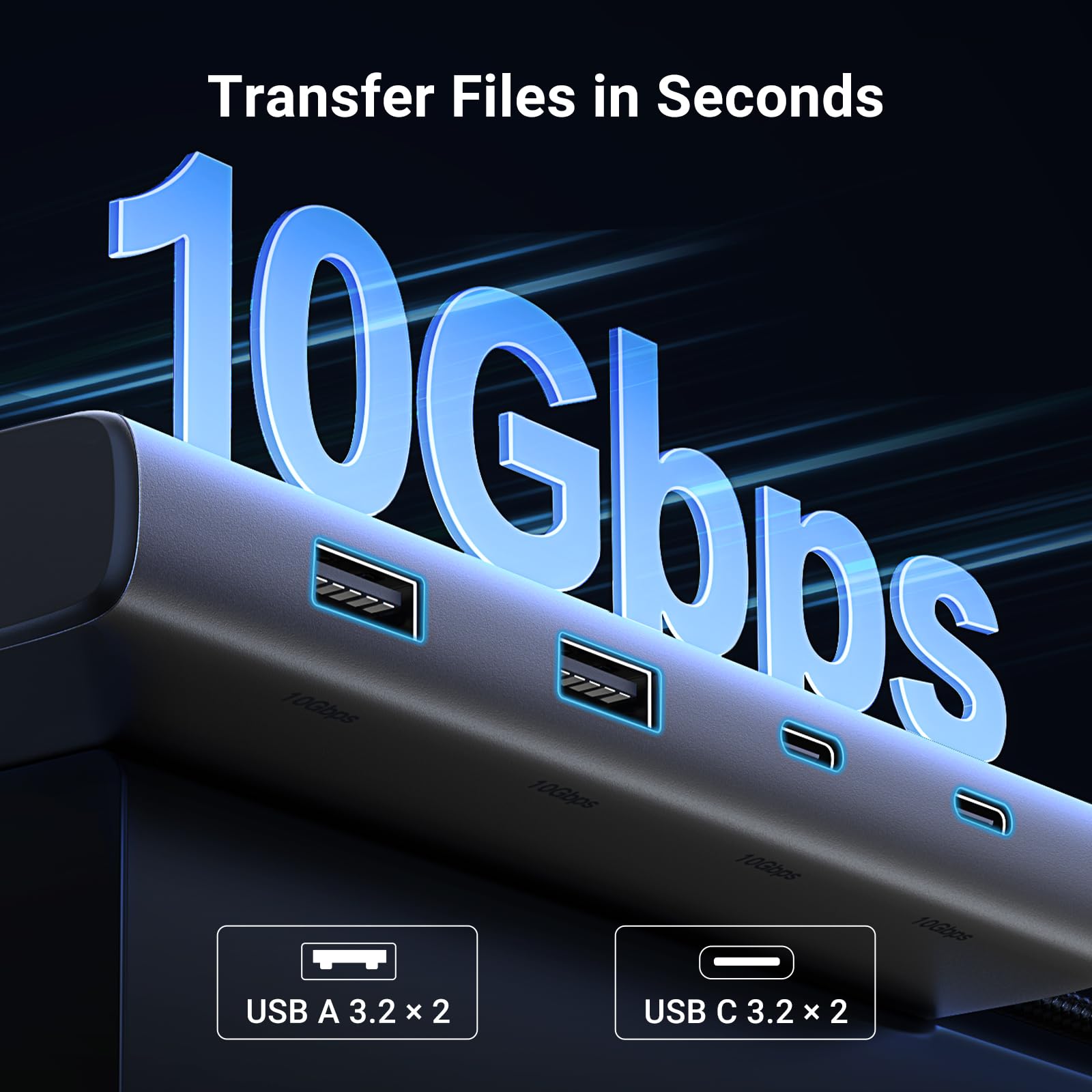 Foto 5 pulgar | Hub Usb C Ugreen Revodok 8 En 1 Con Triple Pantalla, 10 Gbps - Venta Internacional.