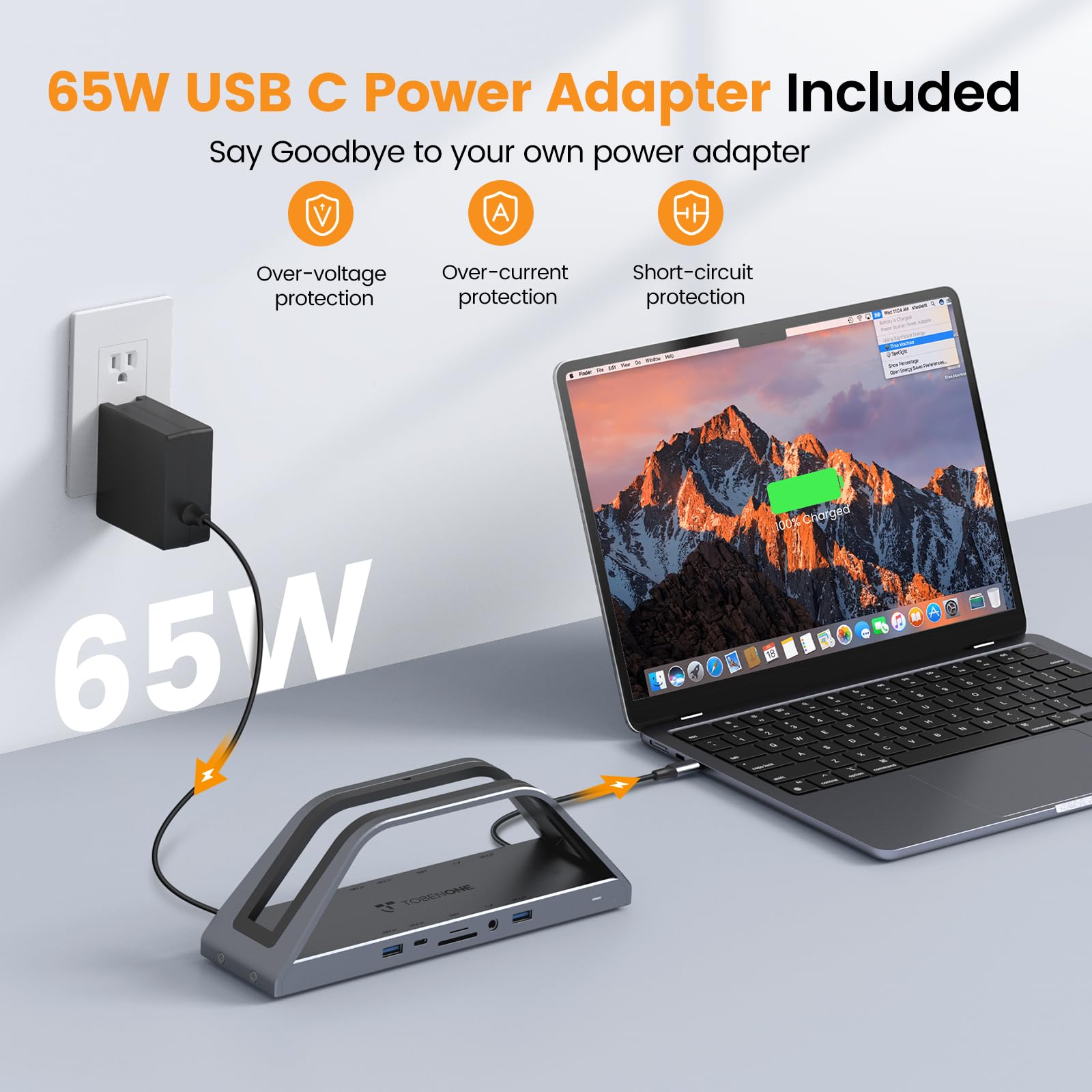 Foto 5 pulgar | Estación De Acoplamiento Tobenone Tobenone Monitor Dual 4k Usb-c - Venta Internacional.