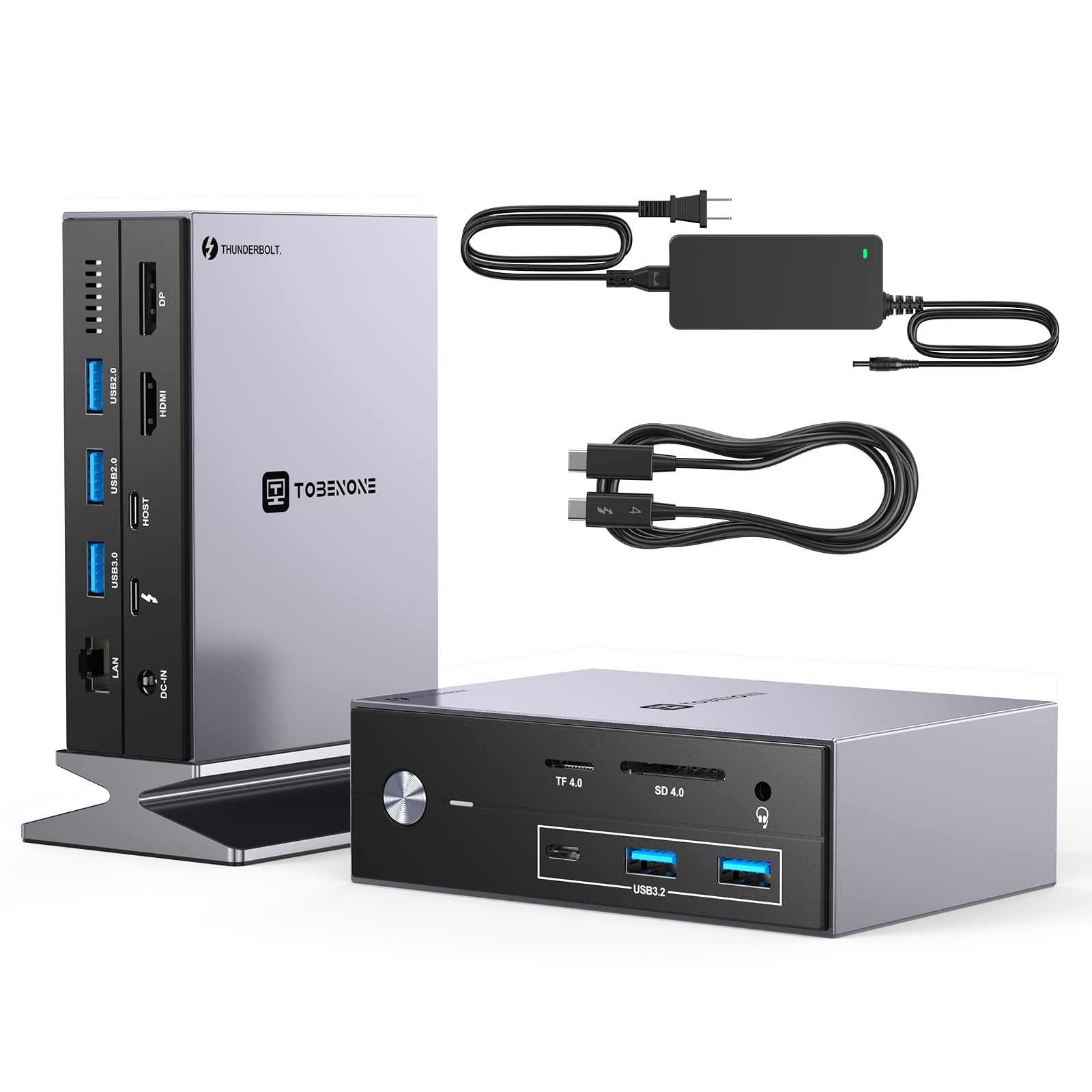 Thunderbolt 4 Dock Tobenone Con Adaptador De Corriente Para Windows/mac - Venta Internacional.