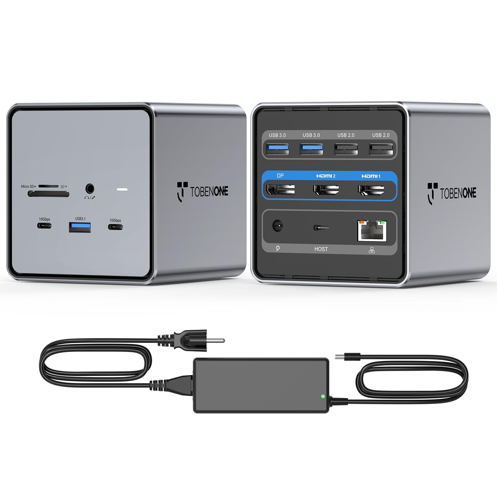 Foto 2 pulgar | Estación De Acoplamiento Usb C Tobenone Para Monitor Dual/triple De 150 W - Venta Internacional.