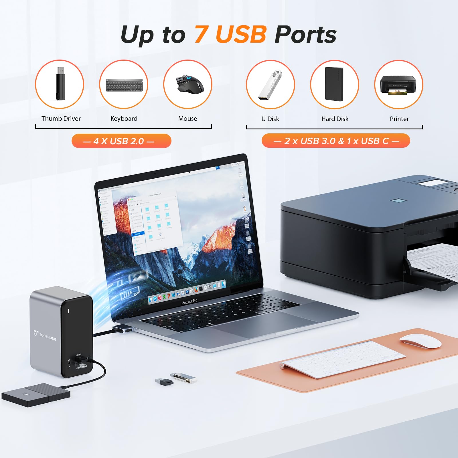 Foto 3 | Estación De Acoplamiento Usb C Con Doble Monitor Para Macbook Pro/air - Venta Internacional.