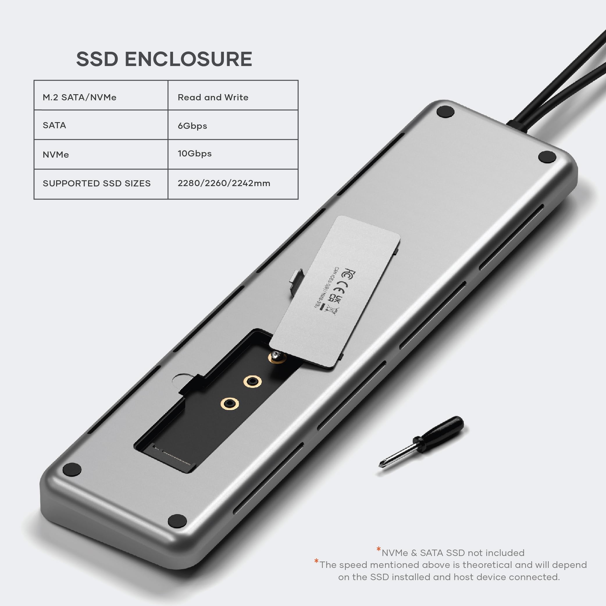 Foto 5 pulgar | Estación de Acoplamiento Satechi Dual USB-C con Dual 4K HDMI 75w PD - Venta Internacional