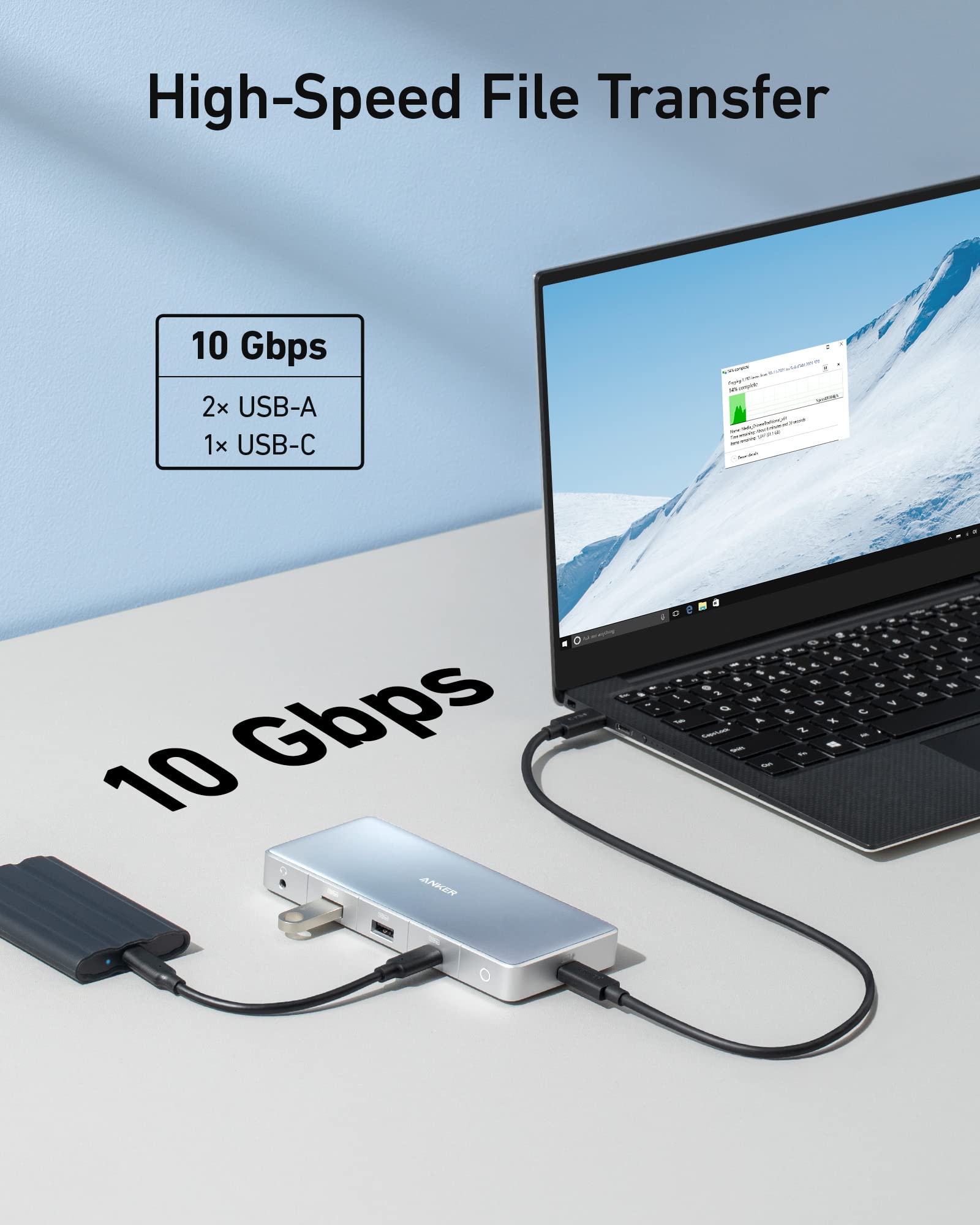 Foto 5 pulgar | Hub Usb-c Anker 575 12 En 1 Con Doble Hdmi, Dp Y Ethernet De 10 Gbps - Venta Internacional.