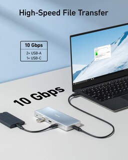 Foto 4 | Hub Usb-c Anker 575 12 En 1 Con Doble Hdmi, Dp Y Ethernet De 10 Gbps - Venta Internacional.