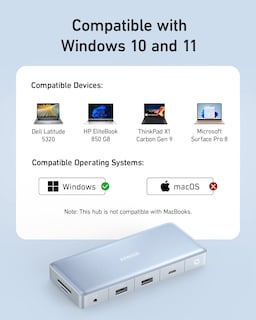 Foto 6 | Hub Usb-c Anker 575 12 En 1 Con Doble Hdmi, Dp Y Ethernet De 10 Gbps - Venta Internacional.