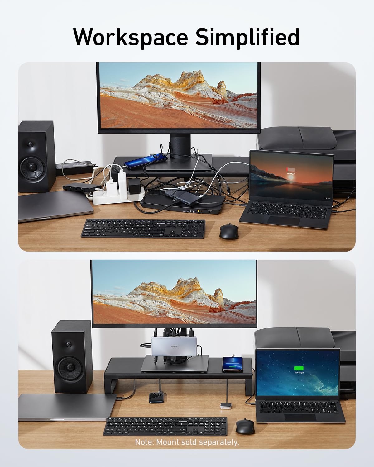 Foto 8 pulgar | Estación De Acoplamiento Anker Kvm Switch Para 2 Ordenadores Portátiles Con Monitor Dual 4k - Venta Internacional.