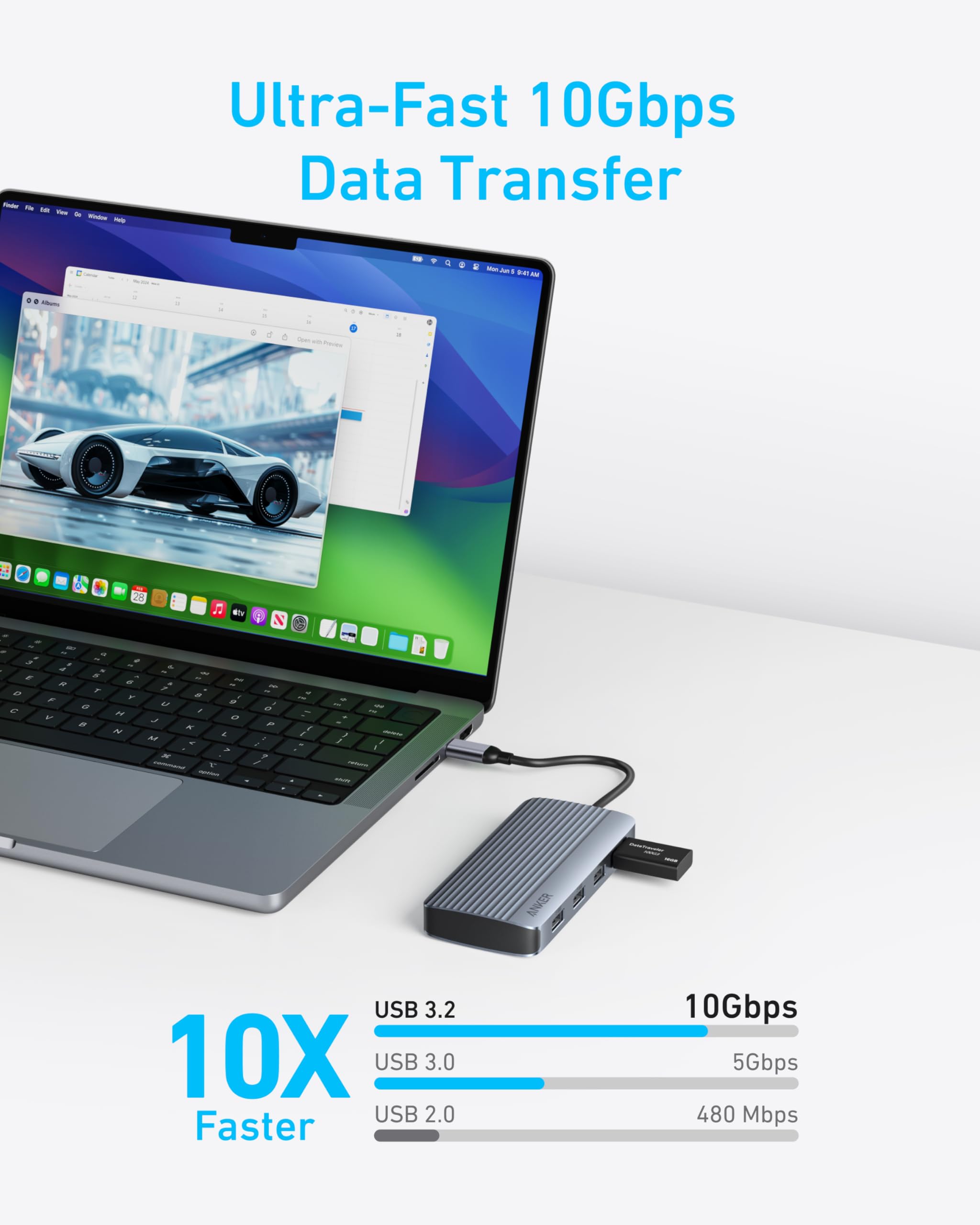 Foto 5 pulgar | Hub Usb-c Anker 7 En 1 Con Doble Monitor Hdmi Para Macbook Air/pro De 100 W - Venta Internacional.