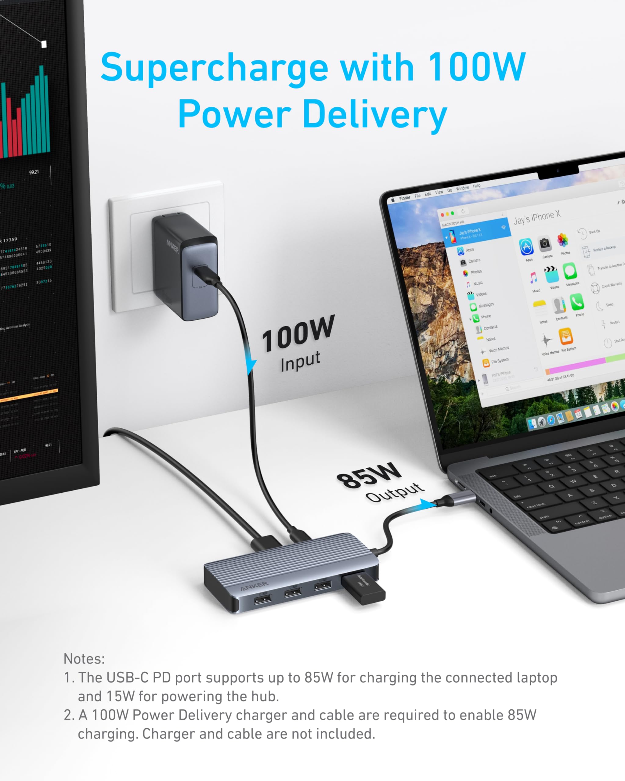 Foto 5 | Hub Usb-c Anker 7 En 1 Con Doble Monitor Hdmi Para Macbook Air/pro De 100 W - Venta Internacional.