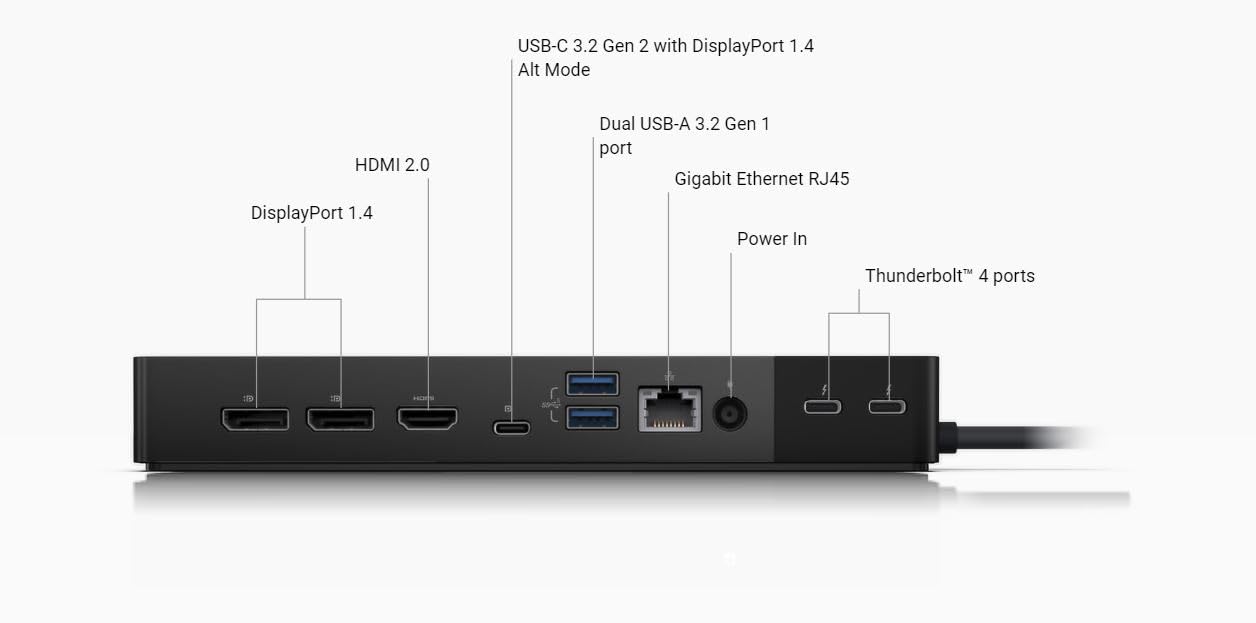 Foto 6 pulgar | Estación De Acoplamiento Dell Thunderbolt Dock Wd22tb4 130w - Venta Internacional.